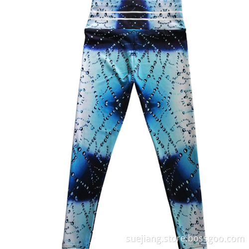 High Waist Printing Spandex Custom Yoga Pants Leggings
